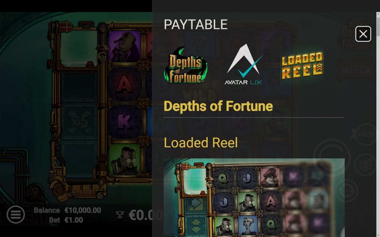 Depths of Fortune Παιχνίδι